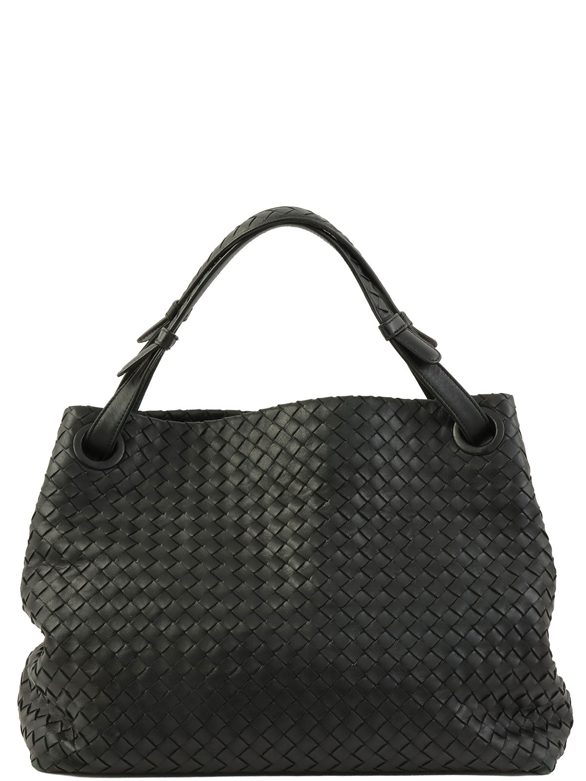 Intrecciato Tote Bag Black