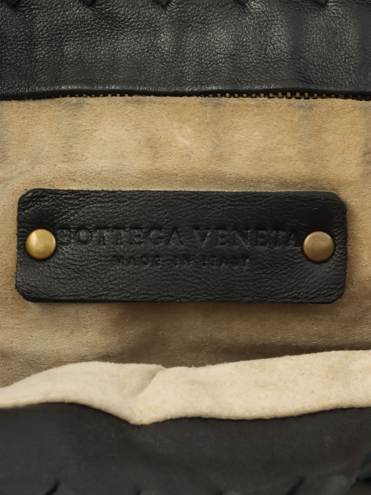 Intrecciato Tote Bag Black