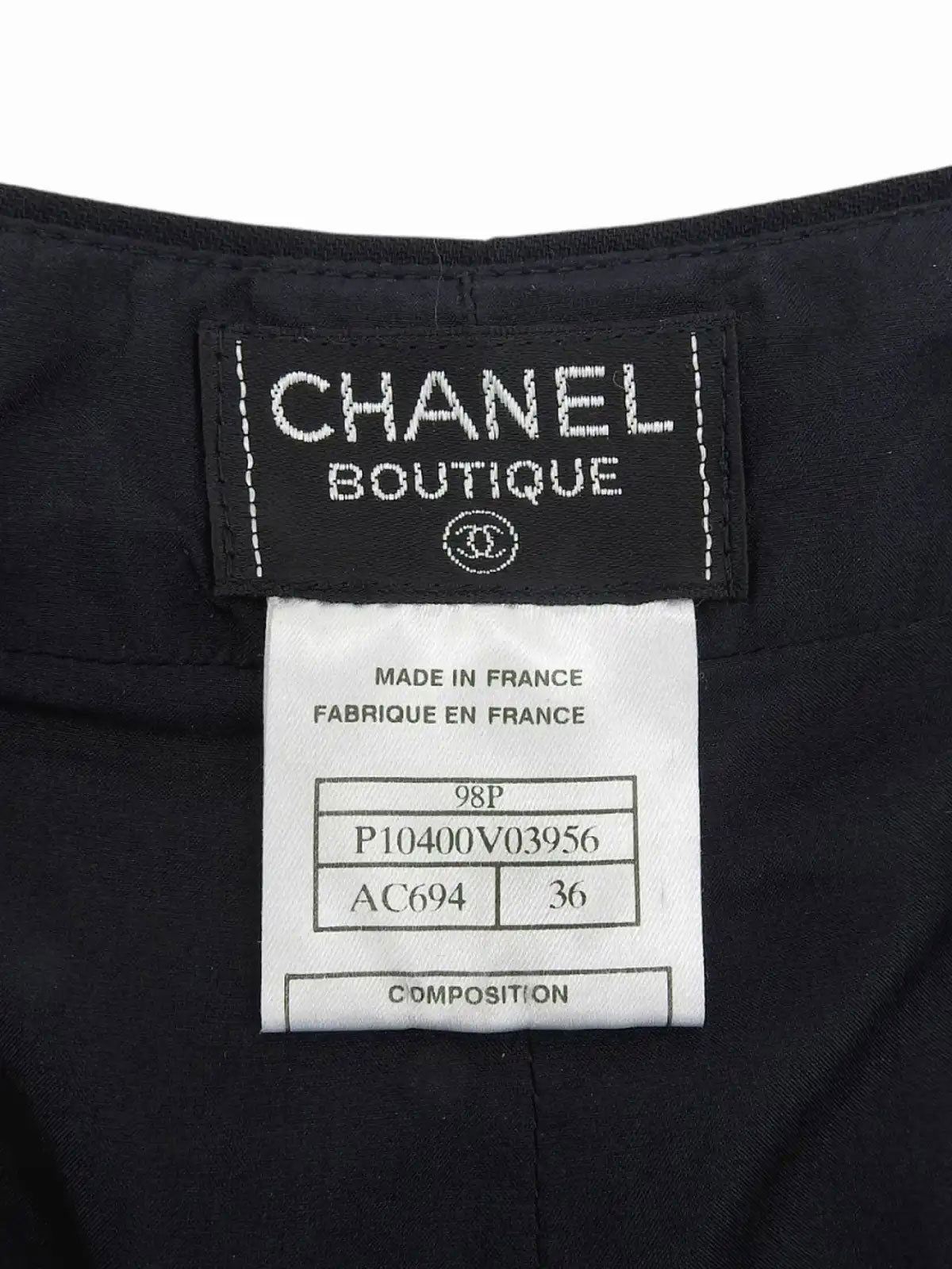 1998 Wool CC Mark Button Slacks Pants Navy