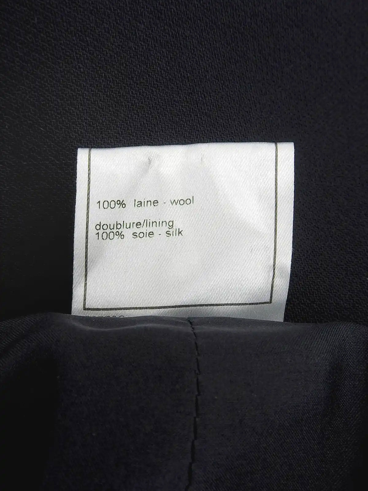 1998 Wool CC Mark Button Slacks Pants Navy