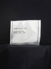 1998 Wool CC Mark Button Slacks Pants Navy