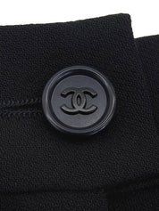 1998 Wool CC Mark Button Slacks Pants Navy