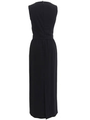 1998年製 ウールノースリーブワンピース ブラック