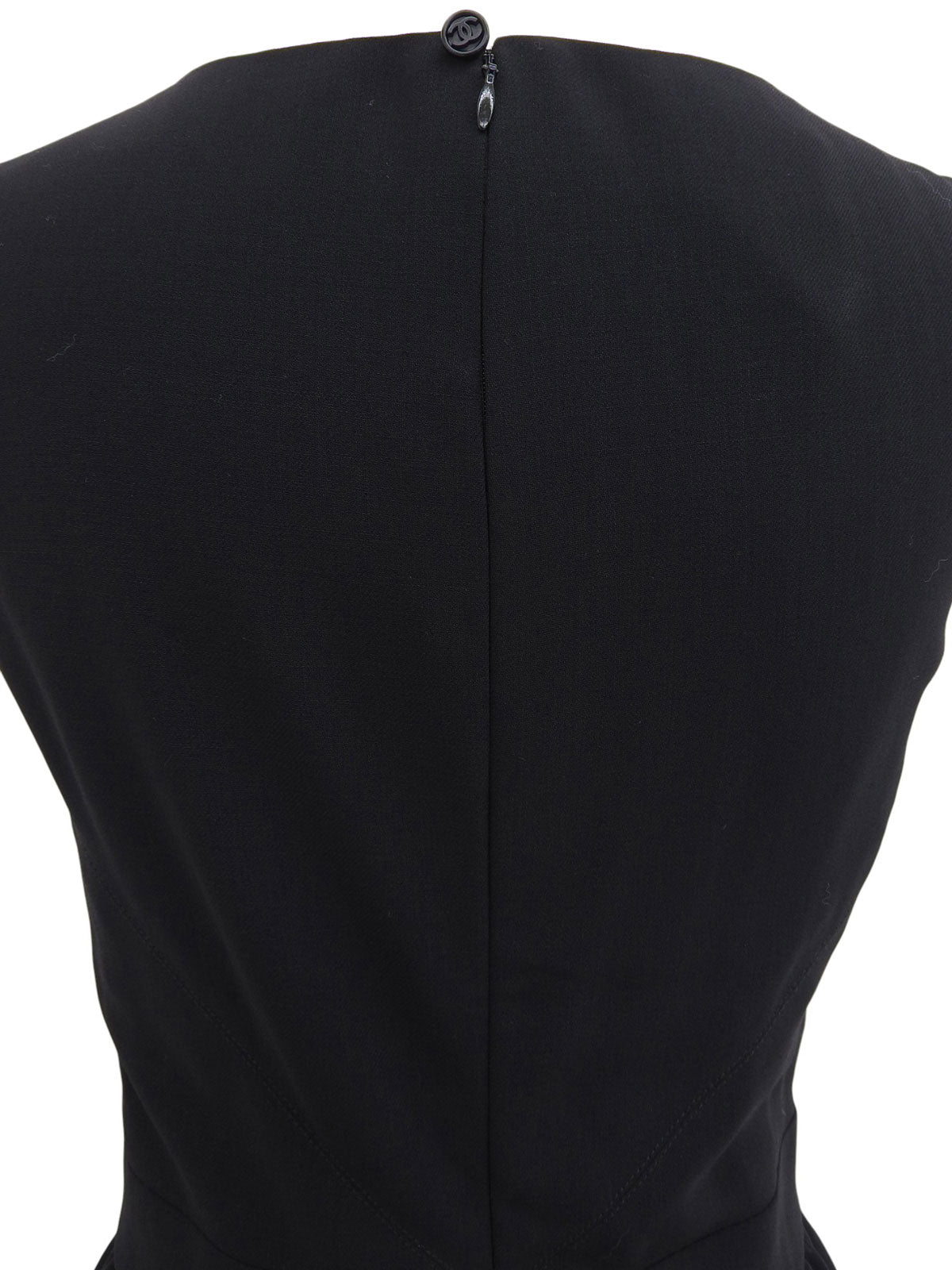 1998年製 ウールノースリーブワンピース ブラック