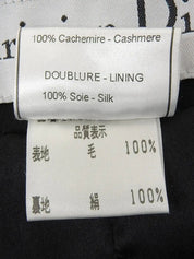 Cashmere double-breasted jacket in black