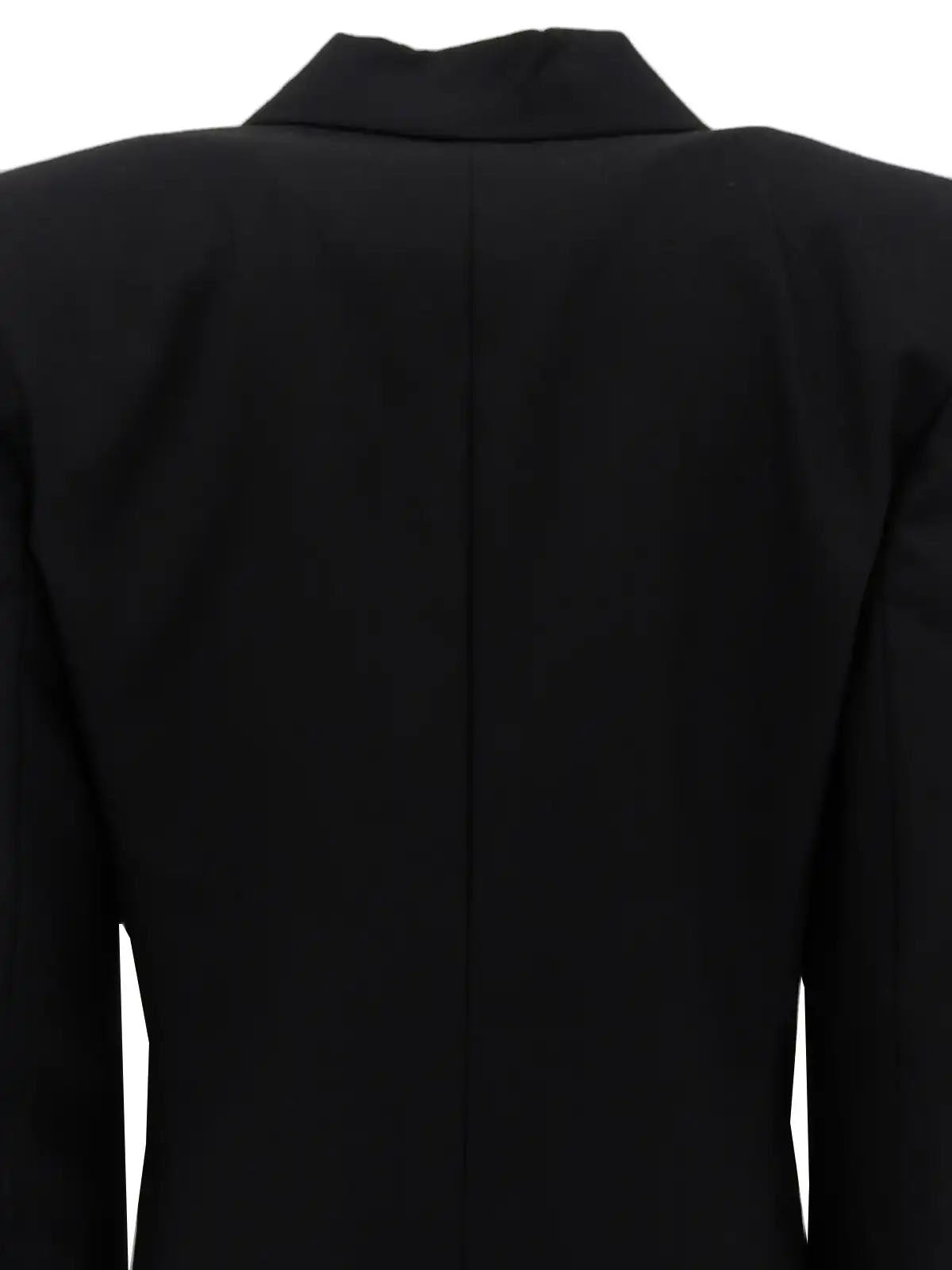 Cashmere double-breasted jacket in black