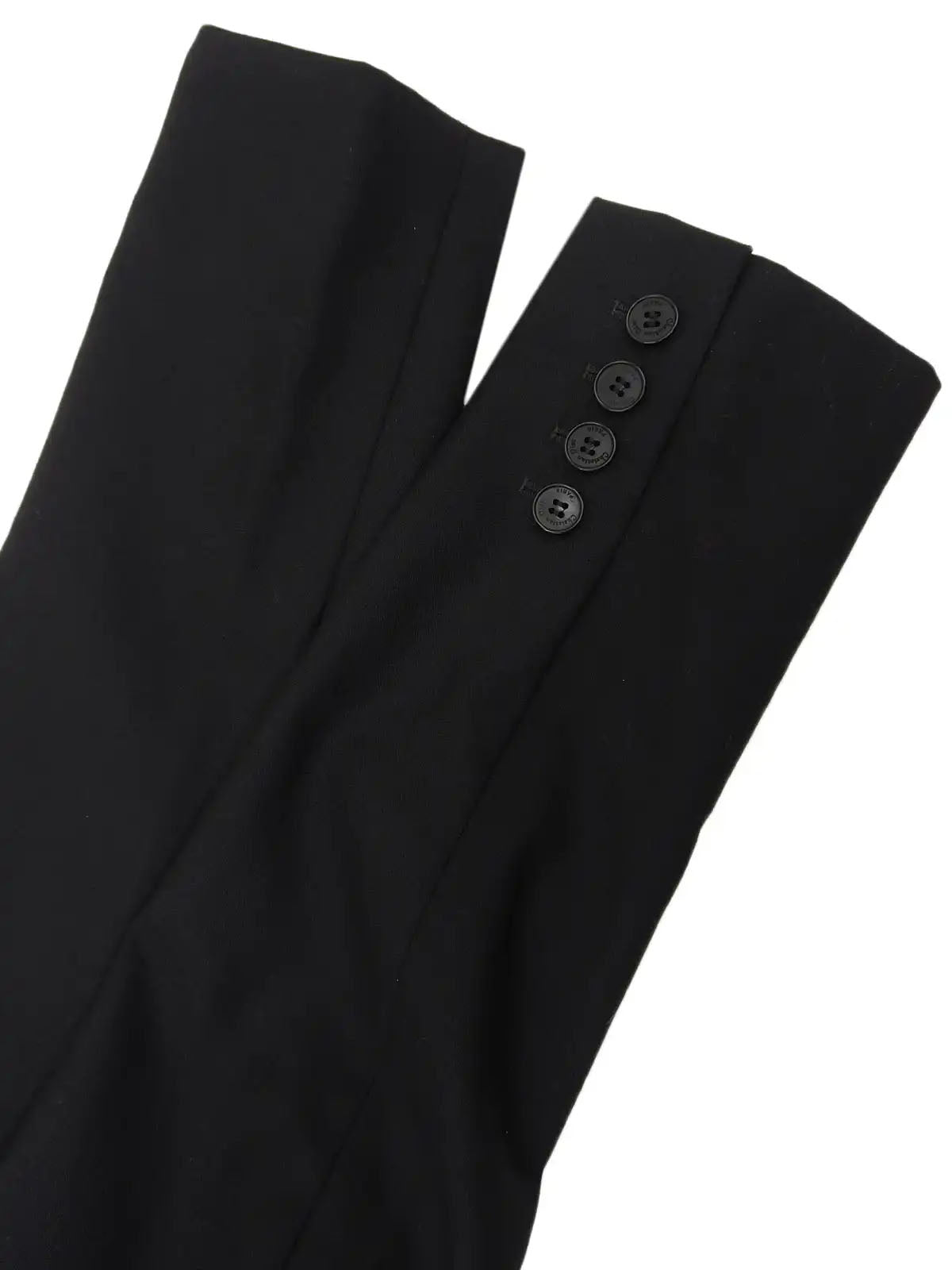 Cashmere double-breasted jacket in black