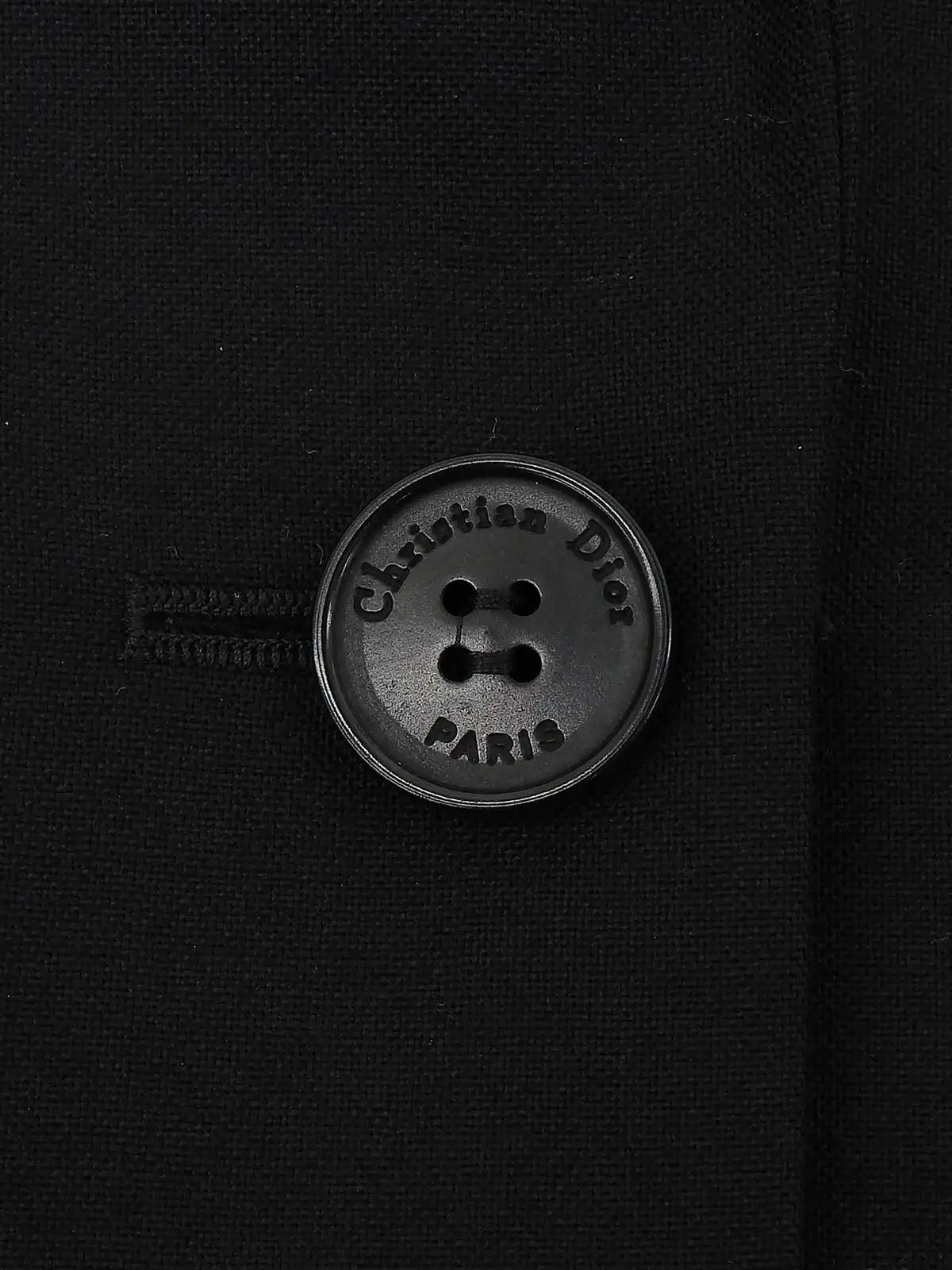 Cashmere double-breasted jacket in black