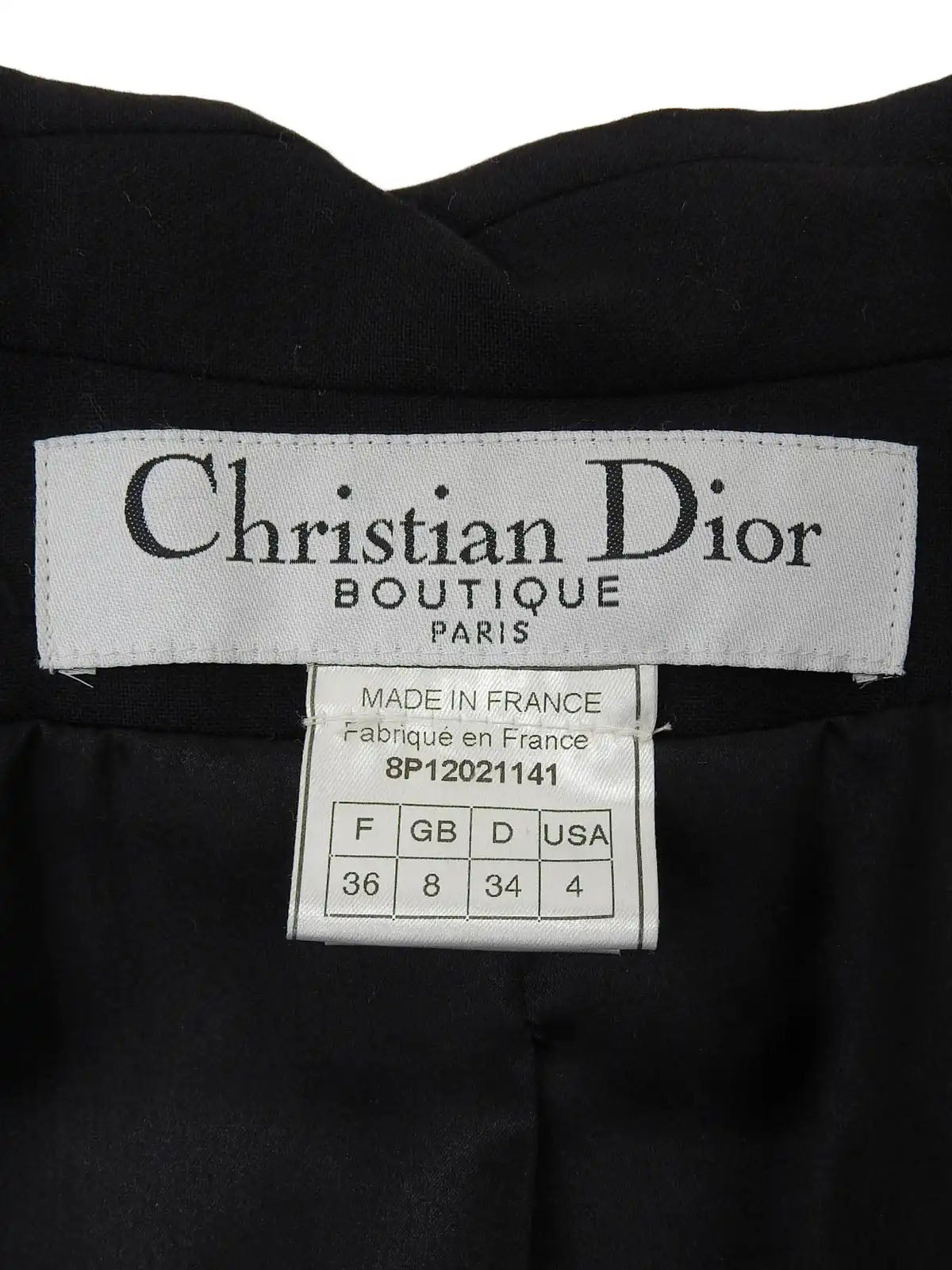 Cashmere double-breasted jacket in black