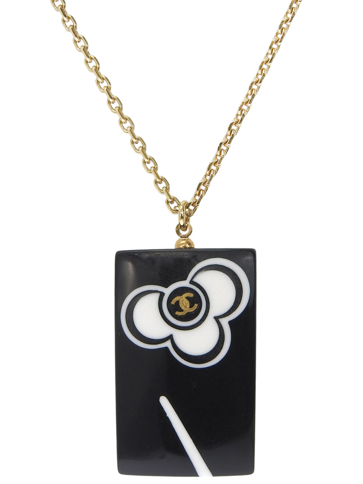 2002年製 CCマークレクタングルネックレス ブラック