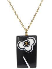 2002年製 CCマークレクタングルネックレス ブラック