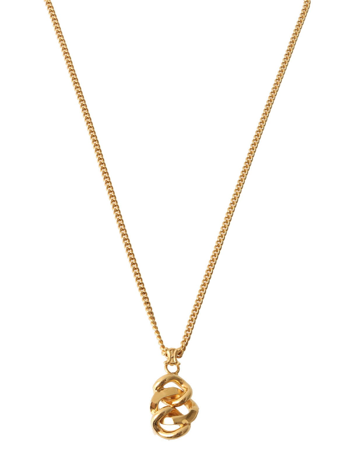Chain motif necklace gold