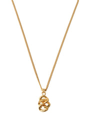 Chain motif necklace gold