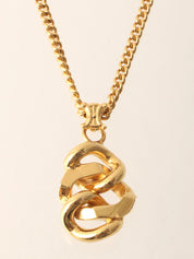 チェーンモチーフネックレス ゴールド