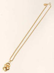 チェーンモチーフネックレス ゴールド