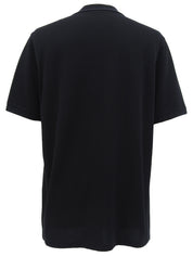 ロゴ刺繍ポロシャツ ブラック