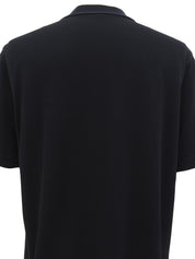 ロゴ刺繍ポロシャツ ブラック