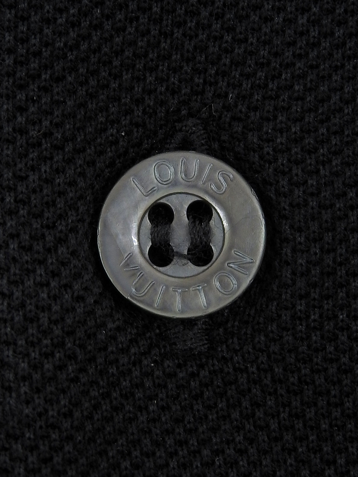 ロゴ刺繍ポロシャツ ブラック