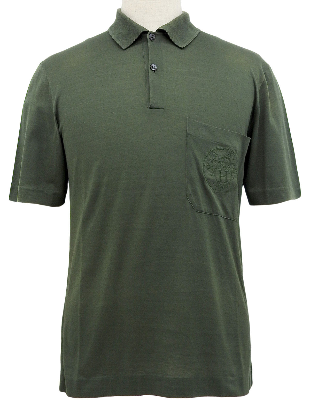 Logo Embroidered Polo Shirt Khaki