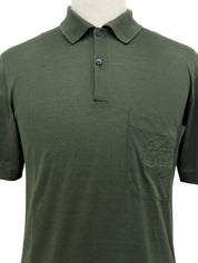 Logo Embroidered Polo Shirt Khaki