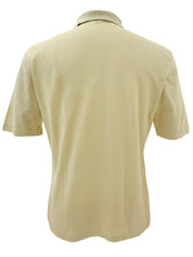 ロゴ刺繍ポロシャツ ライトベージュ