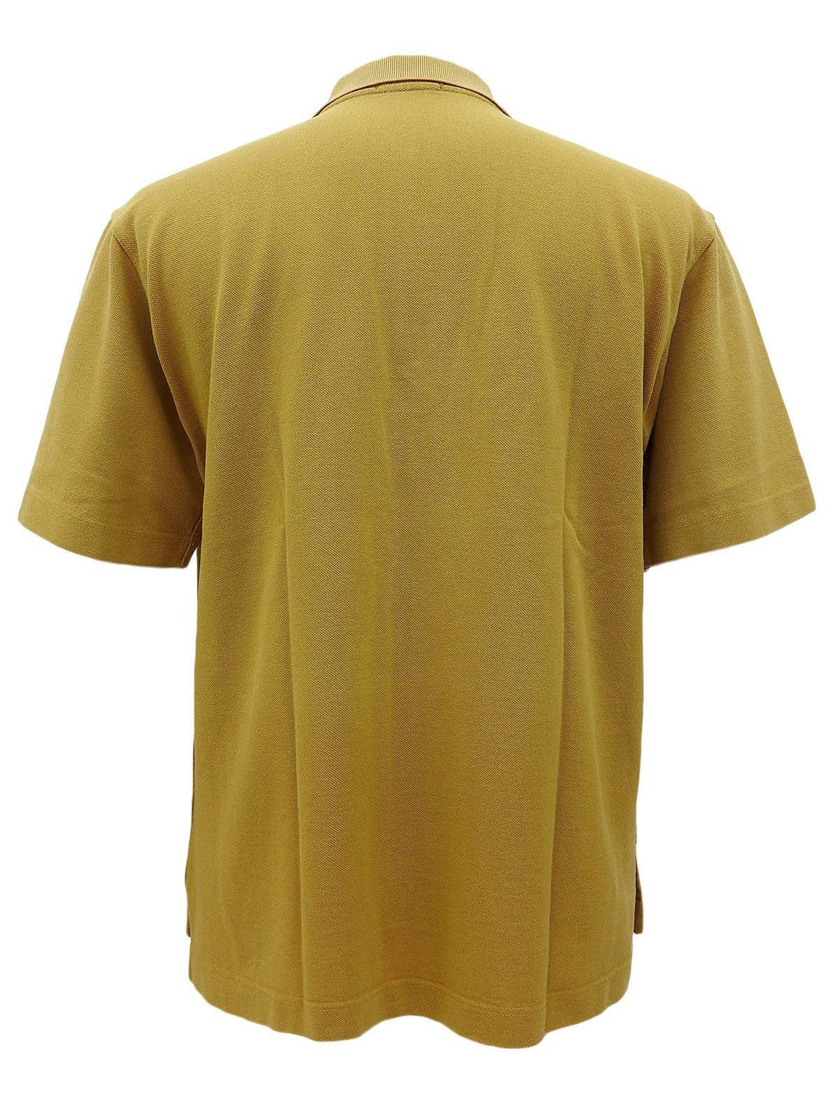 Horse Carriage Embroidered Polo Shirt in Mustard