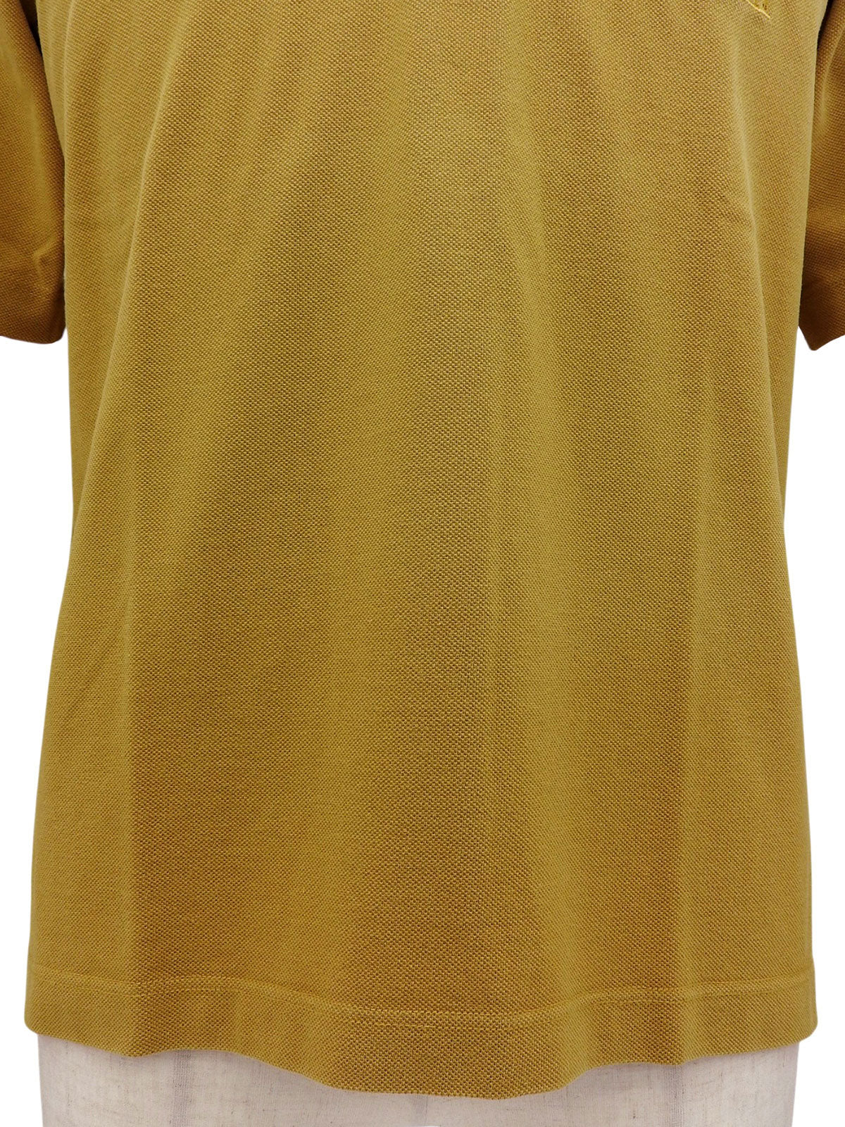Horse Carriage Embroidered Polo Shirt in Mustard