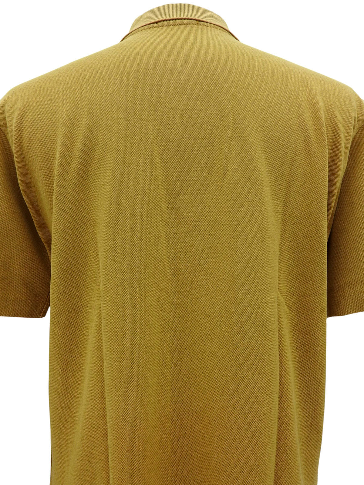 Horse Carriage Embroidered Polo Shirt in Mustard