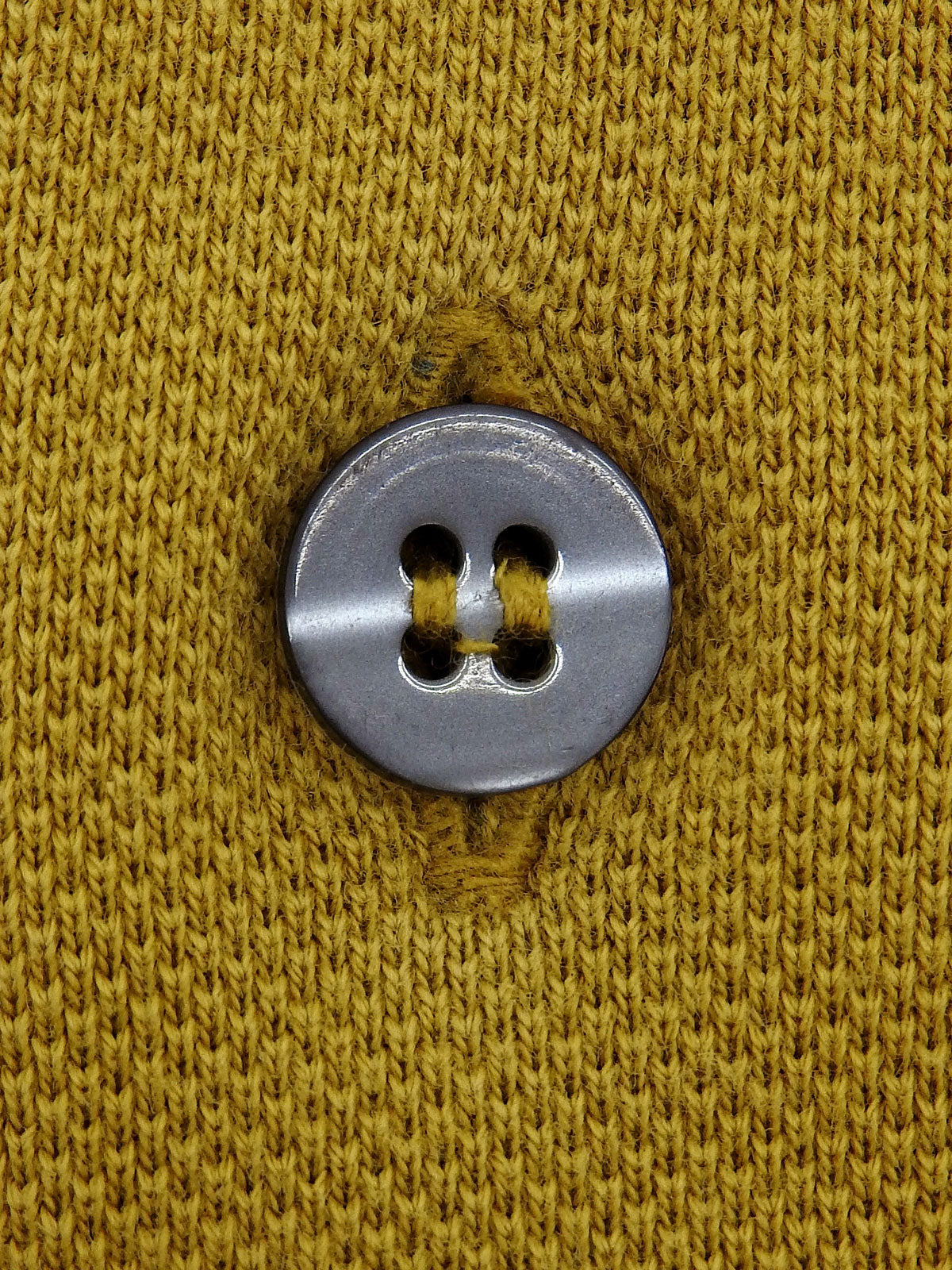 Horse Carriage Embroidered Polo Shirt in Mustard