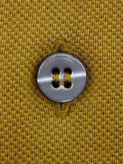 Horse Carriage Embroidered Polo Shirt in Mustard