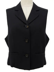 ロゴボタンベスト ブラック