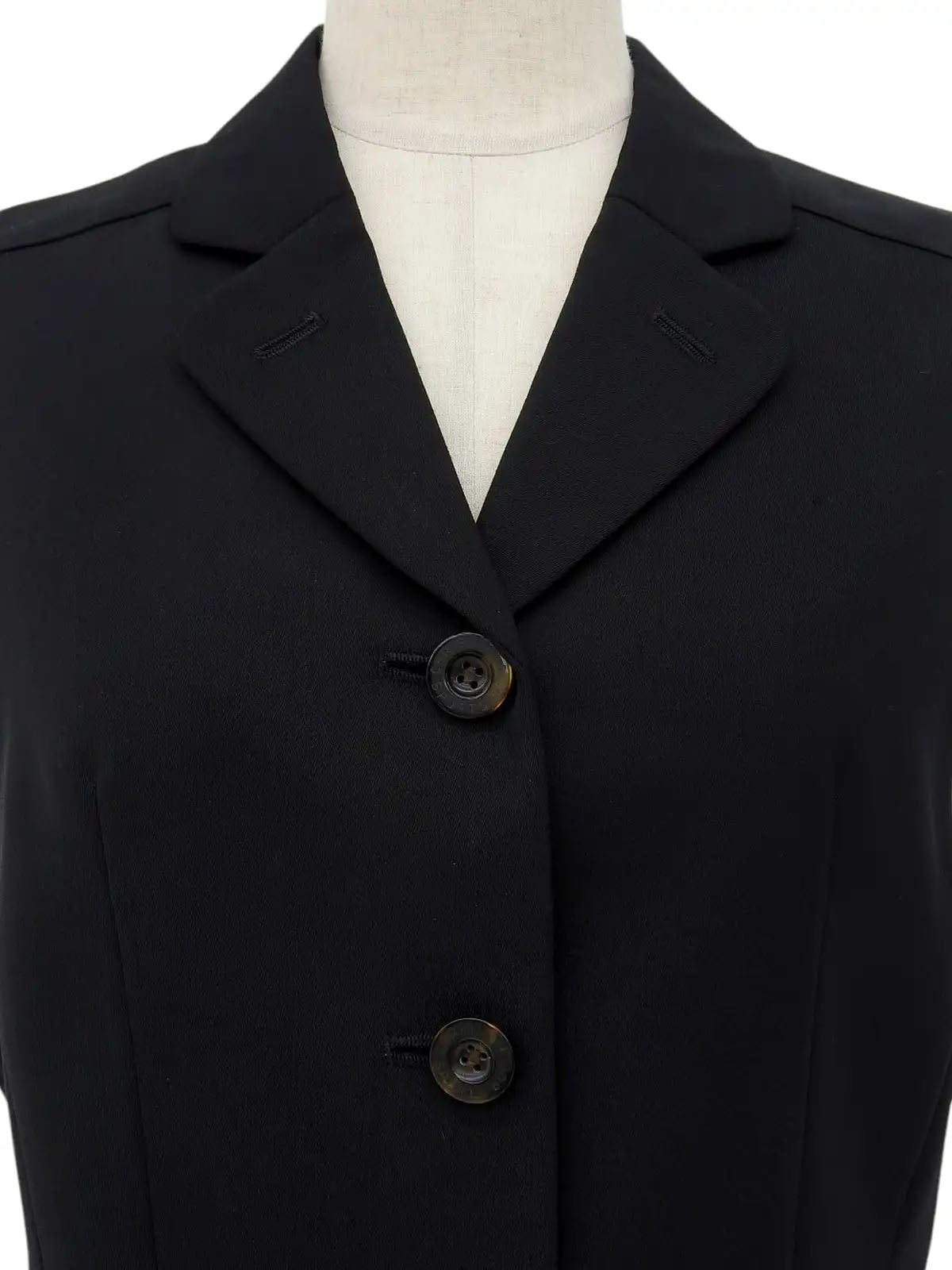 ロゴボタンベスト ブラック