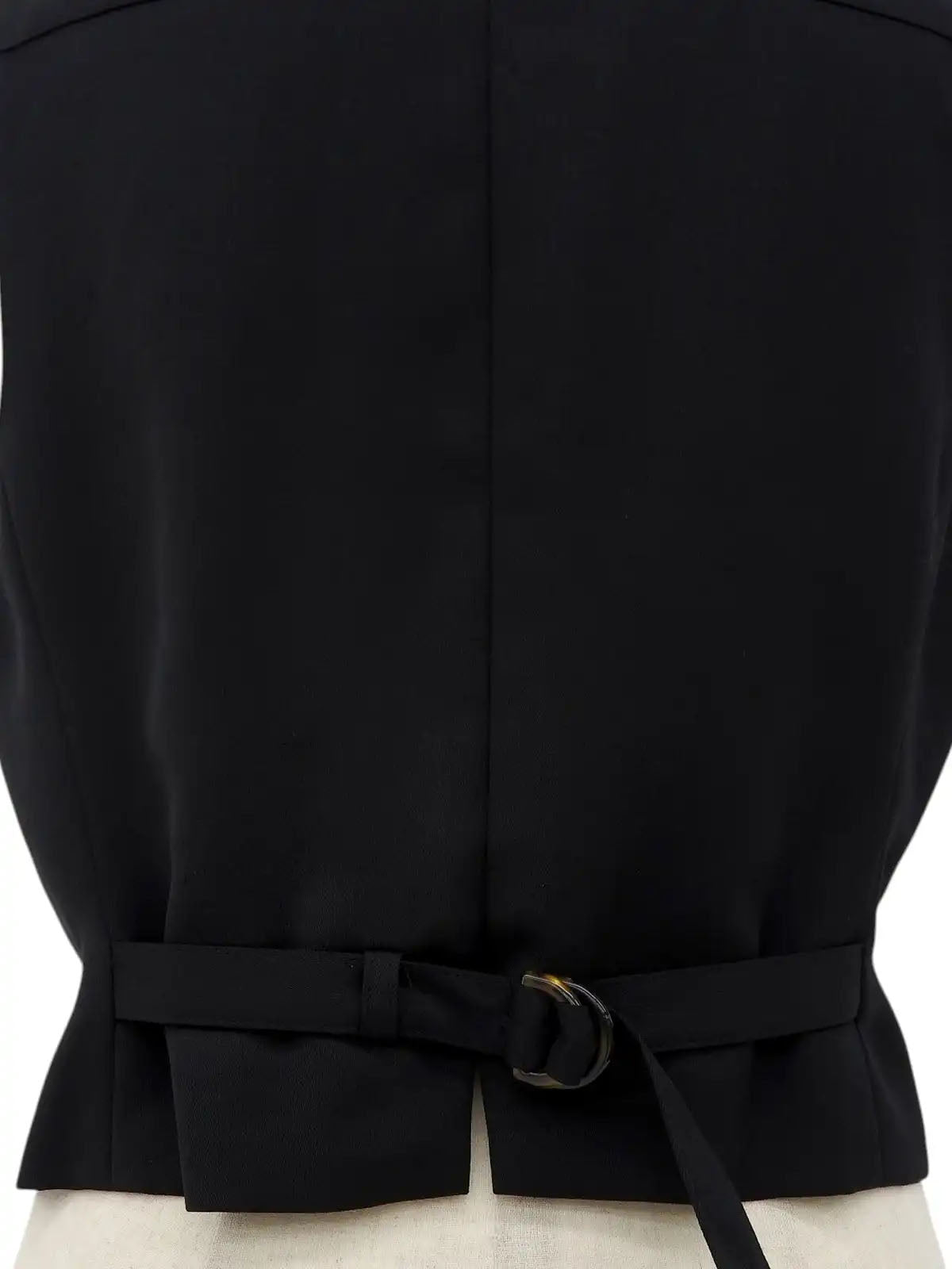 ロゴボタンベスト ブラック