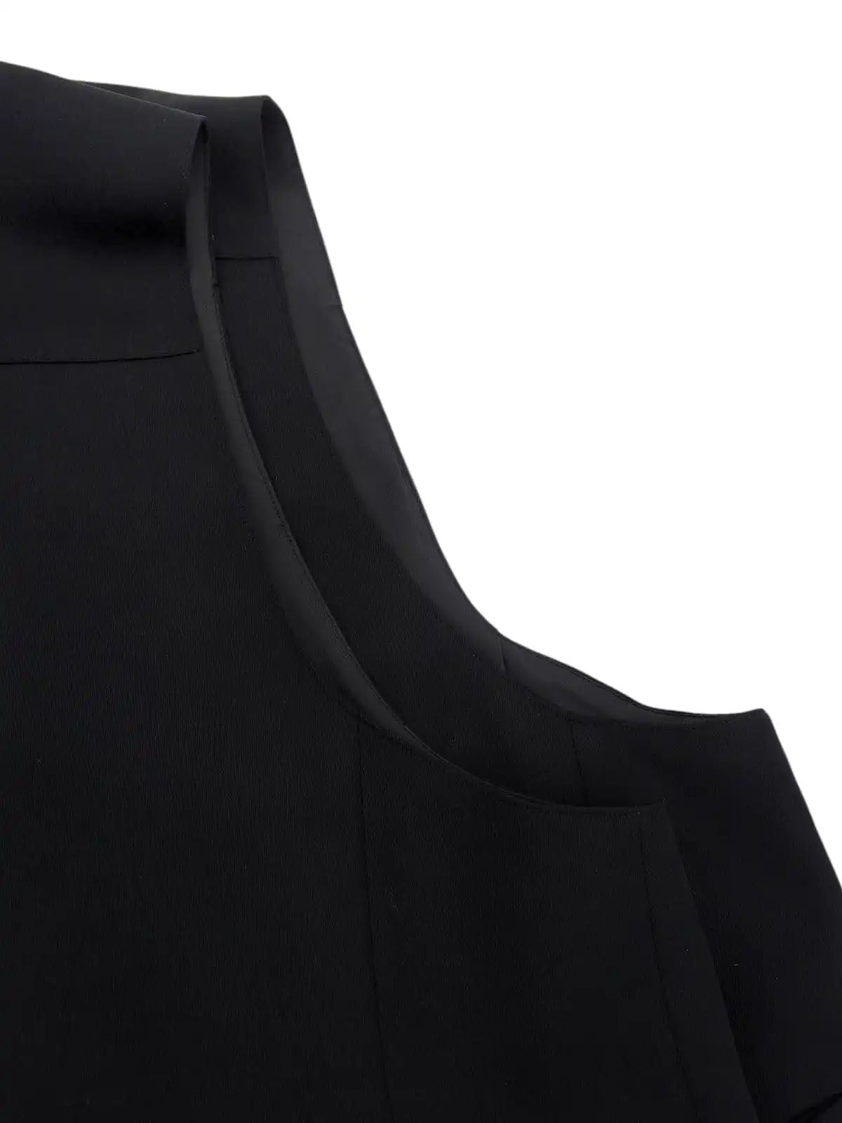 ロゴボタンベスト ブラック