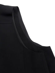 ロゴボタンベスト ブラック