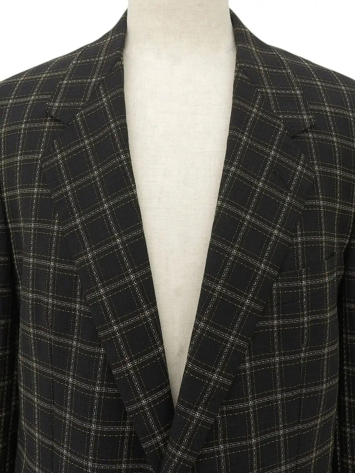 Check Pattern Jacket in Black