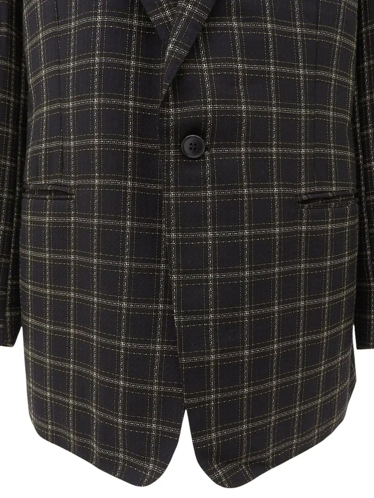 Check Pattern Jacket in Black