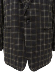 Check Pattern Jacket in Black