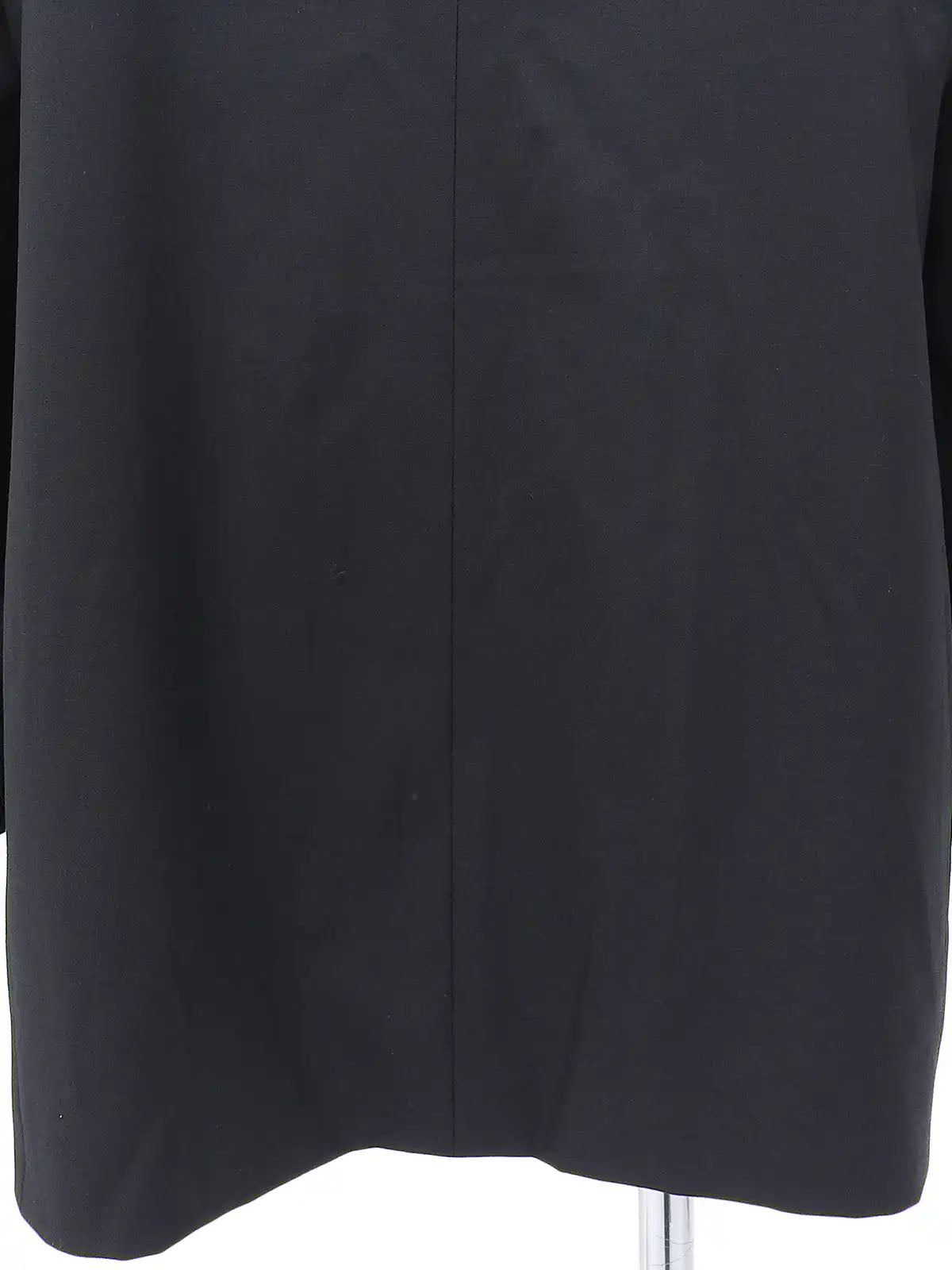 Satin Collar Wool Jacket in Black