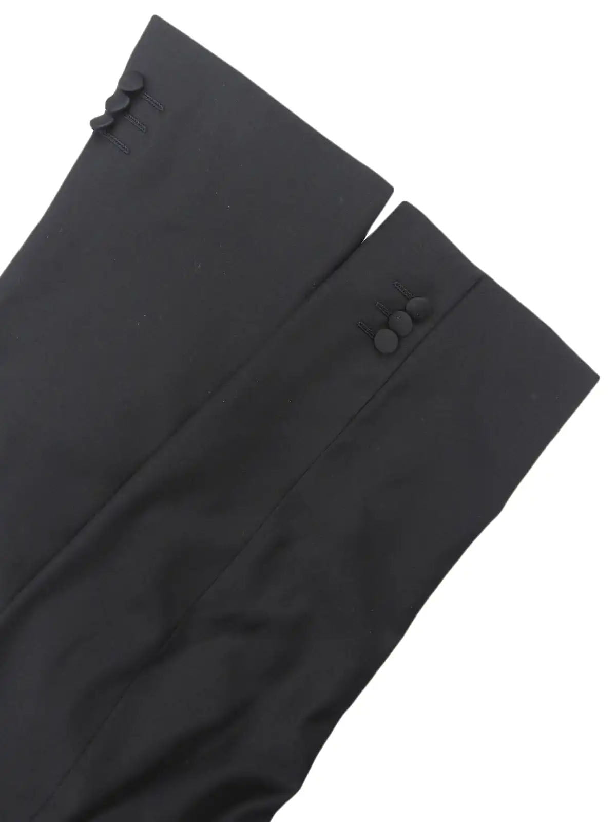 Satin Collar Wool Jacket in Black