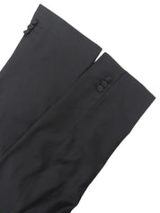 Satin Collar Wool Jacket in Black