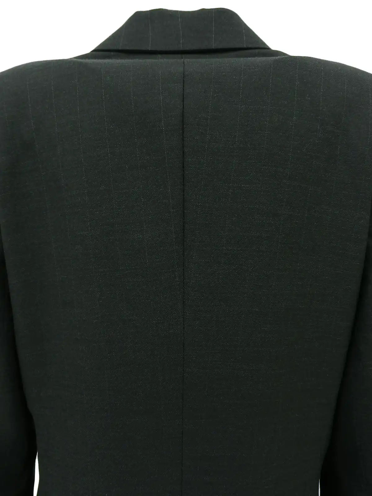 Striped Medusa Button Jacket in Black