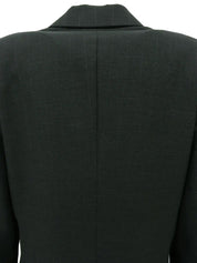 Striped Medusa Button Jacket in Black