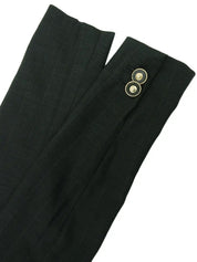Striped Medusa Button Jacket in Black
