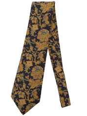 Flower Pattern Tie Navy/Multi