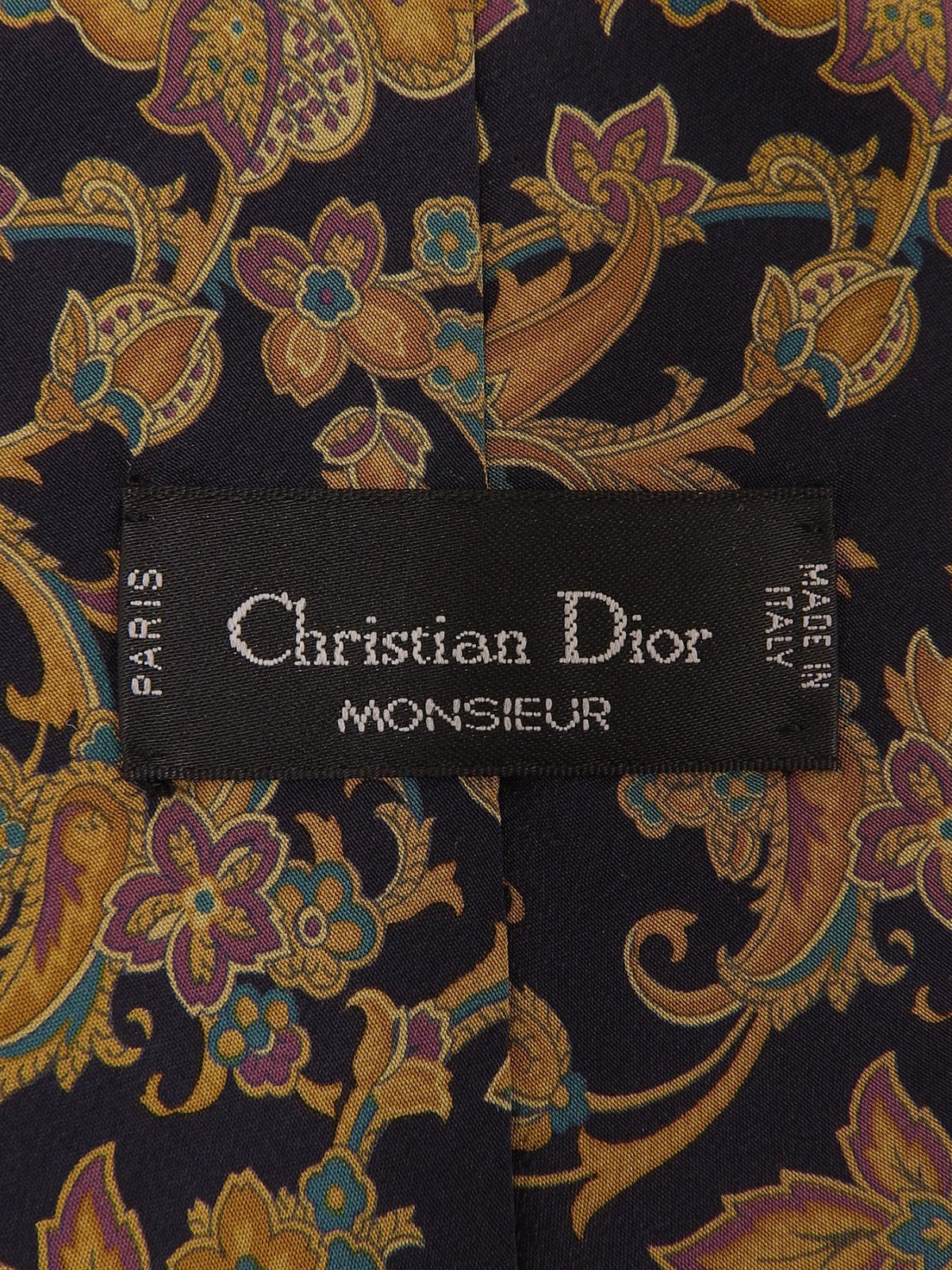 Flower Pattern Tie Navy/Multi