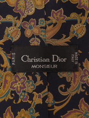 Flower Pattern Tie Navy/Multi