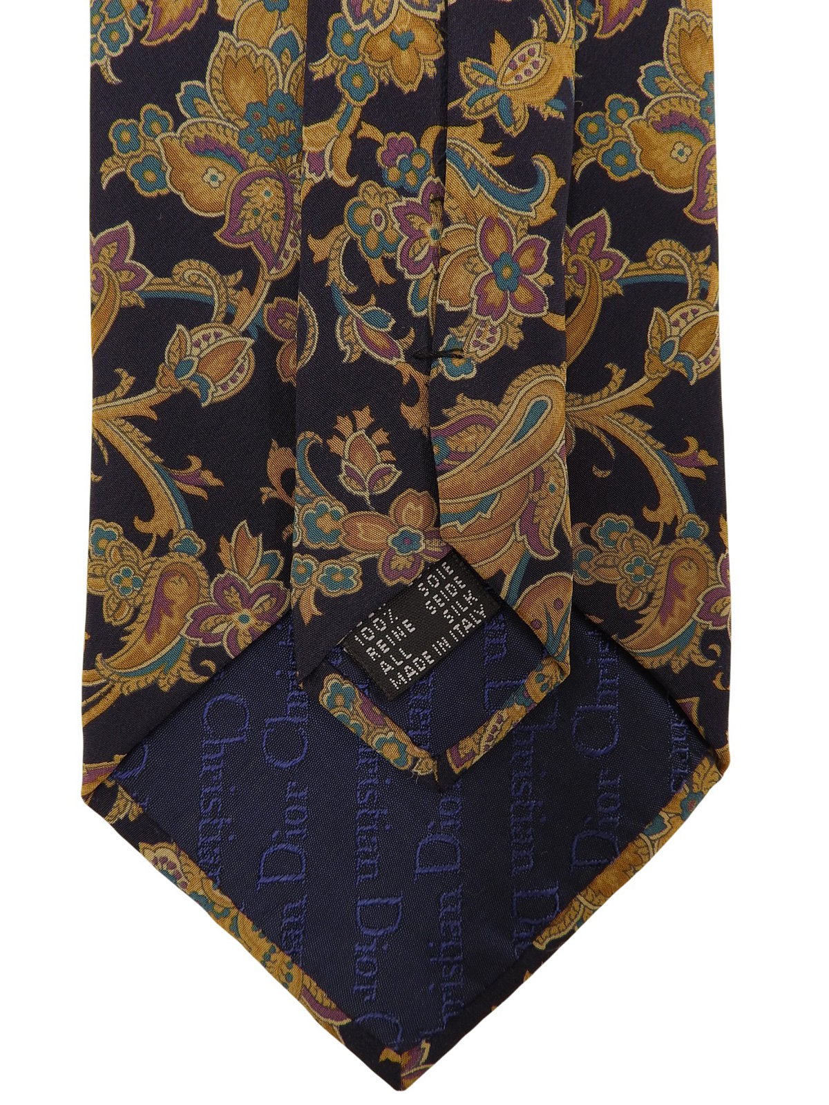 Flower Pattern Tie Navy/Multi
