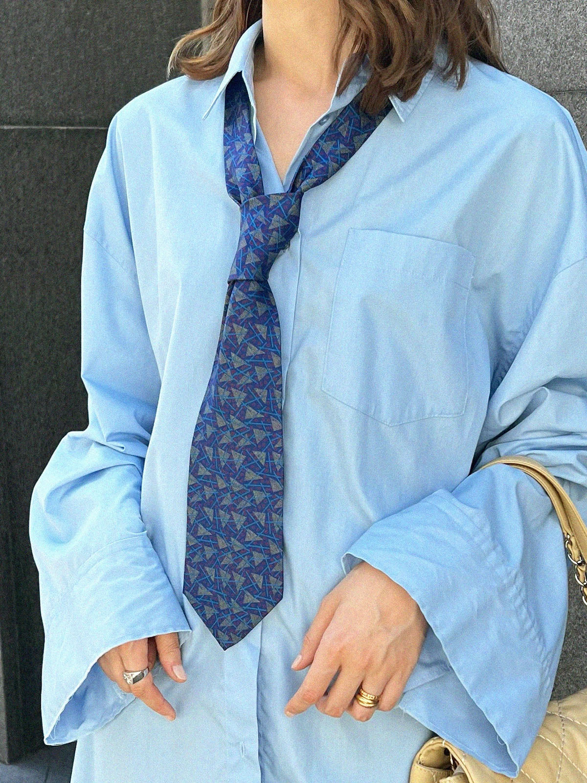 Design Pattern Tie Blue/Multi