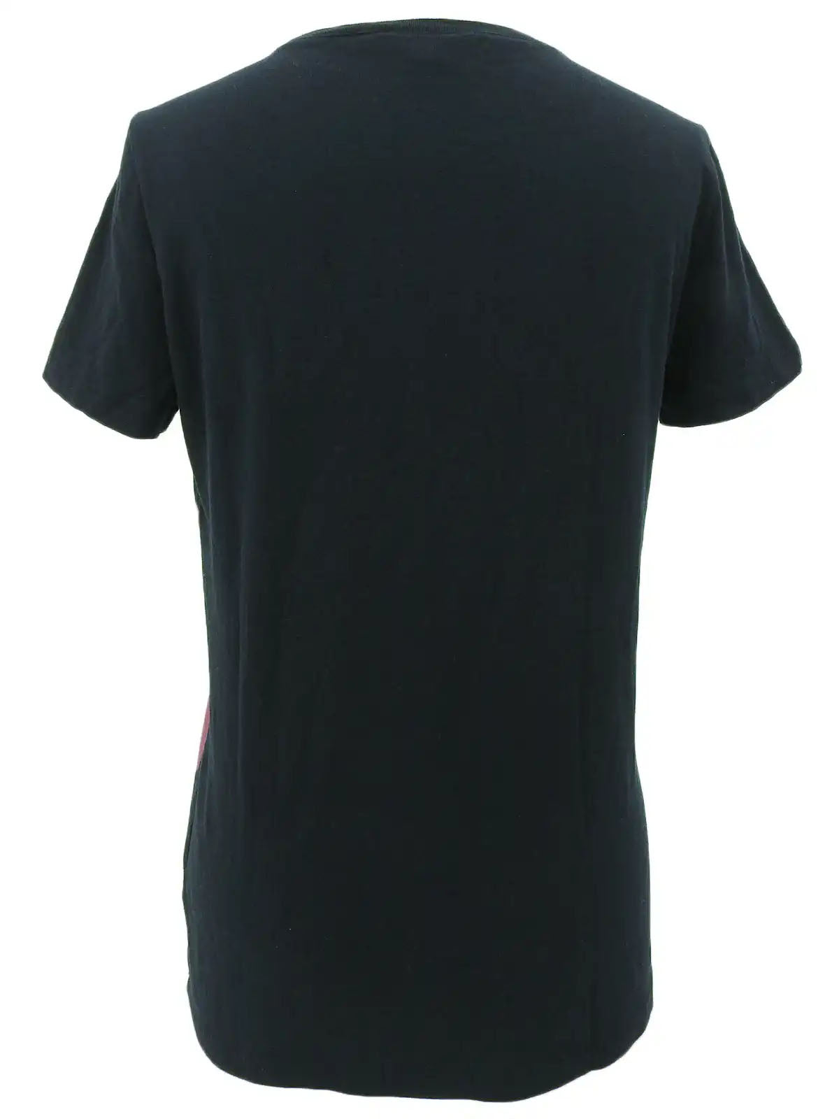 フラワーパターン半袖トップス ブラック/ピンク